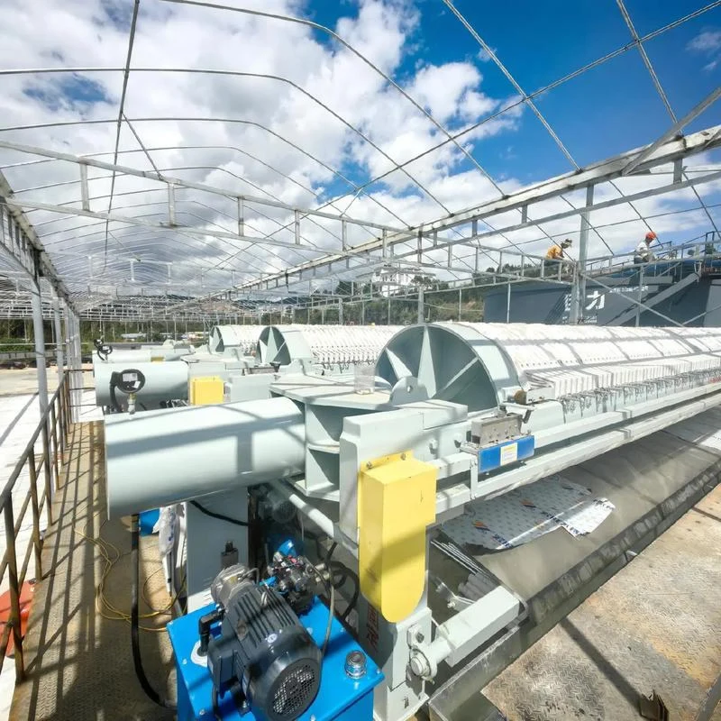 160 sqm Large-Heavy-Duty Circular Chamber Filter Press | For Mining & Metallurgy Continuous Operation, 1250mm Robust PP Plates