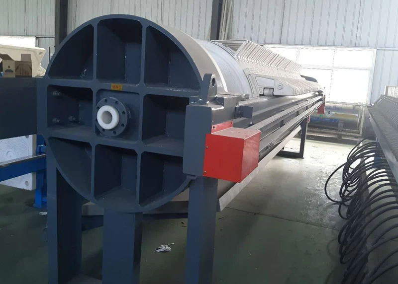 60 sqm Medium-Entry Circular Chamber Filter Press | For Pilot-to-Small Production, Polypropylene Plates, 1000mm Diameter