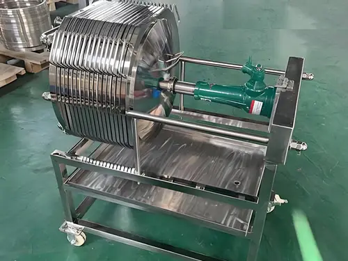 Bench-Top Micro Filter Press for Nano Breweries | 10-Layer Sanitary Design, 1.8 sq ft