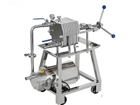 Food-Grade 316L Stainless Steel Production Filter Press | Sanitary 10-Layer Design, 7.5 sq ft