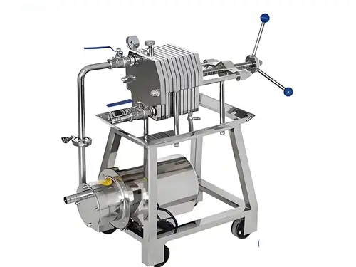 Food-Grade 316L Stainless Steel Production Filter Press | Sanitary 10-Layer Design, 7.5 sq ft