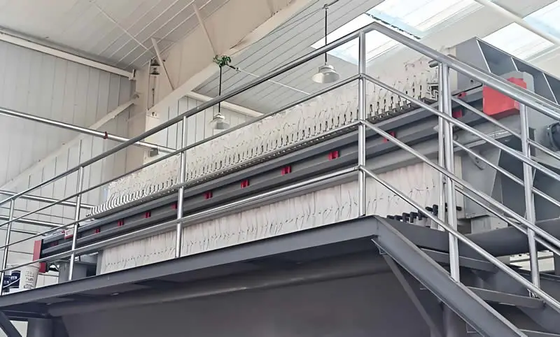 Heavy-Duty 1000mm Recessed Chamber Filter Press | Model 1000 Industrial-Grade PLC System