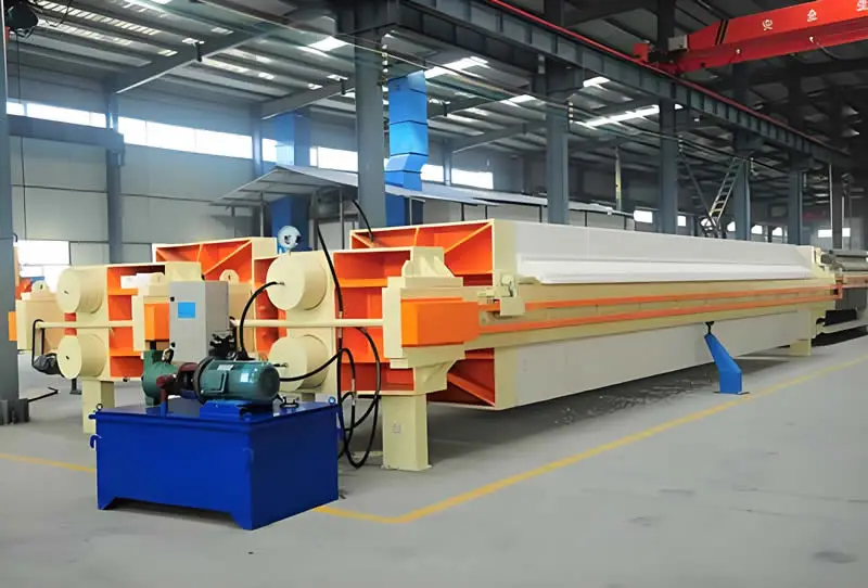 Mid-Size 630mm Recessed Chamber Filter Press | Model 630 PLC-Controlled Industrial System