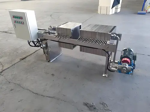 Sanitary-Grade Stainless Steel Beverage Filter Press | 16-Layer Mid-to-Large Scale System, 21.5 sq ft