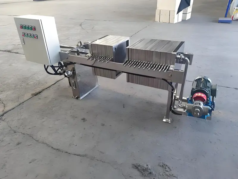 Sanitary-Grade Stainless Steel Beverage Filter Press | 16-Layer Mid-to-Large Scale System, 21.5 sq ft | High-Volume Production for 15-30+ BBL Breweries