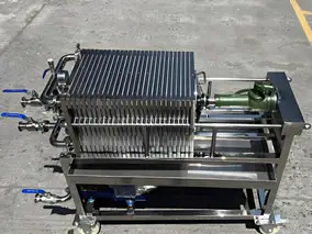 Sanitary-Grade Stainless Steel Heavy-Duty Filter Press | 20-Layer Industrial System, 26.9 sq ft