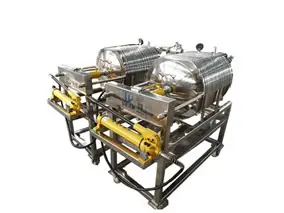 Ultra-Compact Sanitary Stainless Steel Filter Press | 10-Layer Mini Plate & Frame, 0.84 sq ft