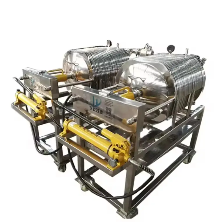 Sanitary Stainless Steel Plate & Frame Filter Press Precision Beer & Beverage Filtration
